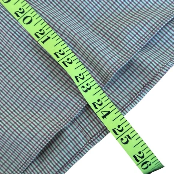 Lafayette 148 Size 4 Gingham Snap Collared Shirt Blouse Career Work Office - Picture 12 of 15